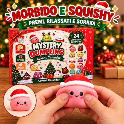 Calendario dell’Avvento Mystery Dumpling – 24 Squishy a Sorpresa