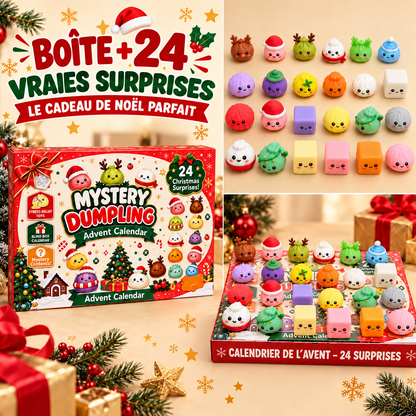 Calendrier de l’Avent Mystery Dumpling – 24 Squishies Surprise
